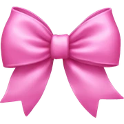 Pink bow sticker