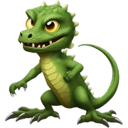 Scary lizard sticker
