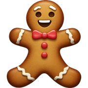 Gingerbread man sticker