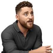 realistic portrait of young man sticker