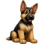 German shepherd puppy sticker
