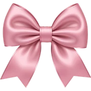 Light pink bow sticker