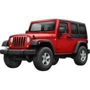 Jeep vermelho  sticker