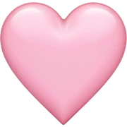 light pink heart sticker