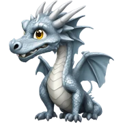 Silver dragon sticker
