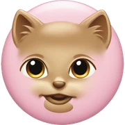 Vintage pink gold  sticker