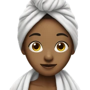 Girl with towel  sticker