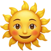Sun smile sticker