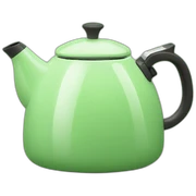 Light green aesthetic mini kettle sticker