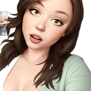 realistic portrait of girl sticker