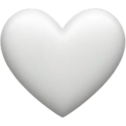 White heart sticker