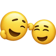 emoji touching another emoji  sticker
