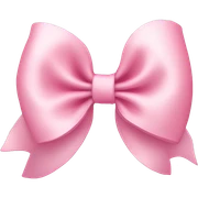 light pink bow sticker