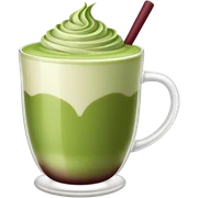 Matcha latte  Burgundy sticker