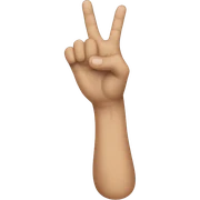 Hand doing an L sticker