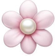 Pearl light pink flower sticker