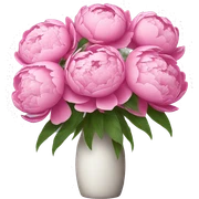 bouquet of peonies sticker