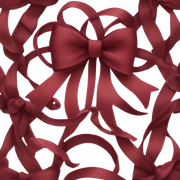 dark red bow sticker