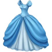 Blue Cinderella dress  sticker