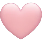light pink heart sticker