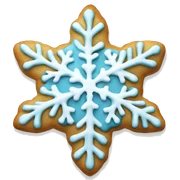 snowflake cookie sticker