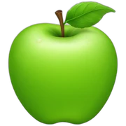 green apple sticker