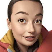 smiling girl with brown eyes sticker
