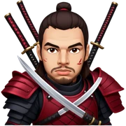 Fierce Samurai sticker