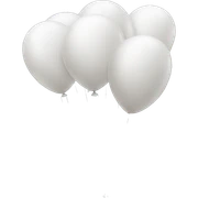 White balloons sticker