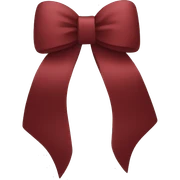 Dark red iPhone bow sticker