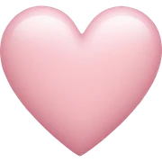 light pink heart  sticker