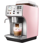 Light pink coffee machine and iced latte sticker