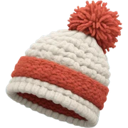 Winter hat sticker