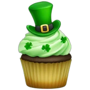 Happy st Patrick’s day cupcake sticker