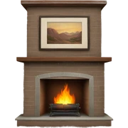 Fireplace sticker