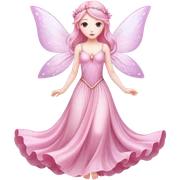 pink ethereal fairy  sticker
