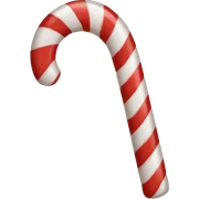 Candy cane sticker