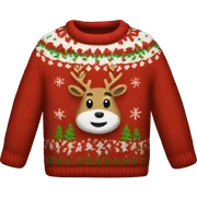 Christmas sweater sticker