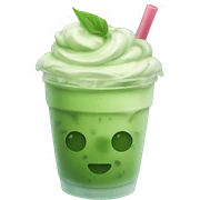Iced matcha latte sticker