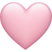 Light pink heart sticker