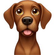 brown dog sticker