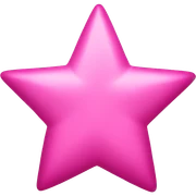 star pink sticker
