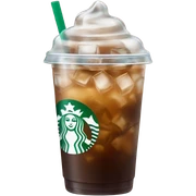 Starbuck ice coffee with ice cubes sticker