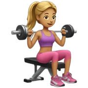 girl working out sticker