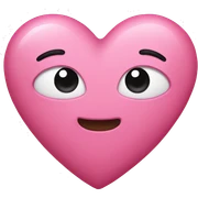 Pink heart  sticker