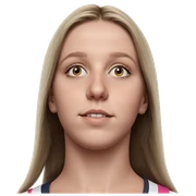 portrait of a girl sticker