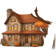 Autumn home sticker