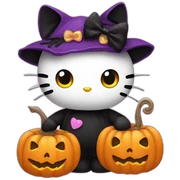 halloween hello kitty sticker