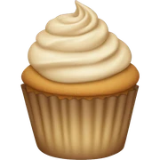 Beige asthetic cupcake sticker