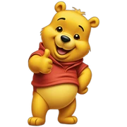 Winnie the pooh doing a thumbs up sticker